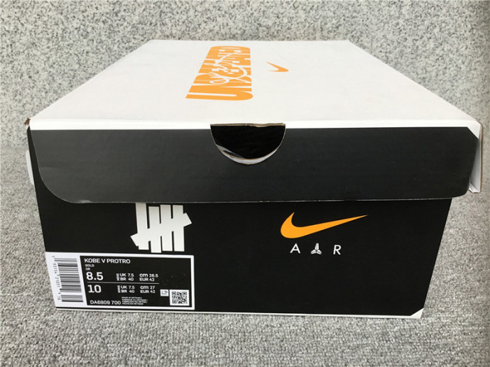 nike undefeated x zoom kobe 5 protro